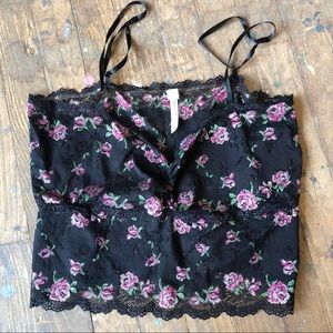 Free People Floral Lace Cami SZ L